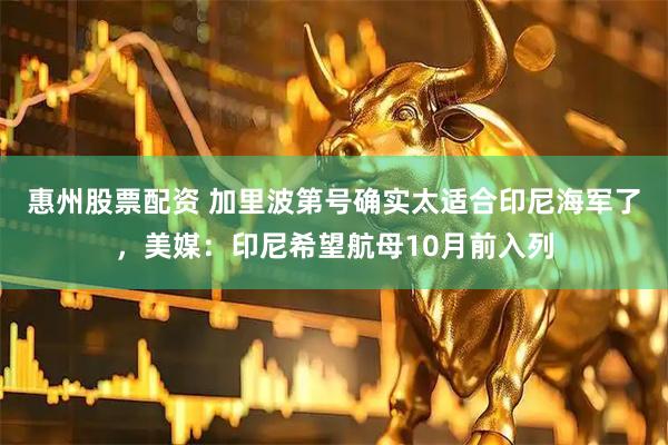 惠州股票配资 加里波第号确实太适合印尼海军了，美媒：印尼希望航母10月前入列